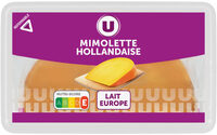 Mimolette Hollandaise au lait pasteurisé 24% de MG portion de 250g