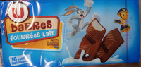 Barres fourrées lait