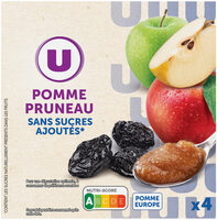 Dessert fruitier coupelle pommes et pruneaux sans sucres ajoutés