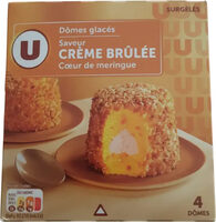 Dômes glacées crème brûlée
