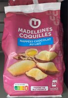 Madeleines coquilles chocolat au lait