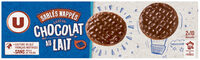 Biscuits Sablés nappés au chocolat au lait étui de 200g