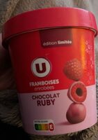 Confiserie glacée Framboises enrobées de chocolat Ruby 150g