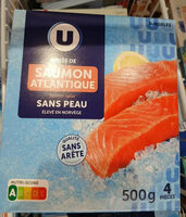 Pavés de saumon avec peau surgelés