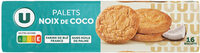 Palets dorés noix de coco 125g
