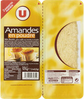 Amande en poudre, barquette 2x62,5g