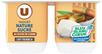 Yaourt nature au sucre de canne 4x125g