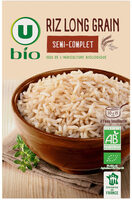 Riz long semi-complet étuvé 10 minutes paquet de 500g