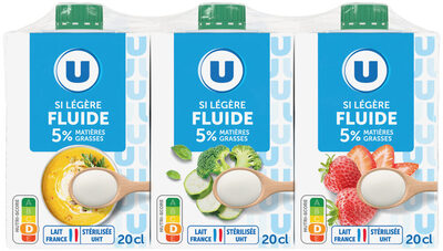 Spécialité laitière fluide UHT 5%MG - 3x20cl
