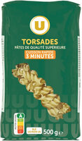 Pâtes Torsade cuisson rapide sachet de 500g