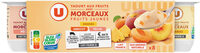 Yaourts aux fruits jaunes avec morceaux