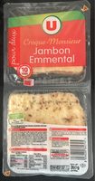 2 Croque-monsieur Gratinés, Poids Total 260 Grammes, Marque U