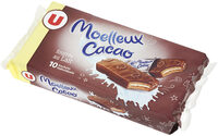 Gateaux moëlleux au cacao fourré au lait