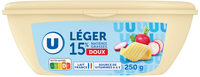 Matière grasse laitière légère doux 15%MG, en barquette de 250g