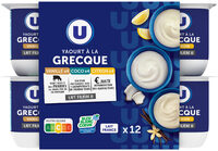 Yaourt à la grecque au citron,coco ou à la vanille 12x125g