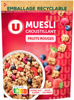 Céréales Muesli croustillant aux fruits rouges doypack de 500g