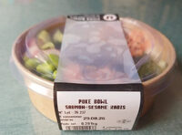 Poke Bowl aux saumon et radis, barquette 291g, transformé France