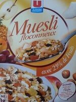 Muesli floconneux avec 25% de fruits
