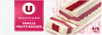 Feuilleté glacé vanille fruits rouges 370g