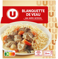 Plat cuisiné Blanquette de veau barquette micro-ondable de 300g