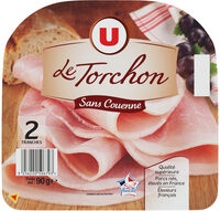 Jambon cuit supérieur sans couenne au torchon