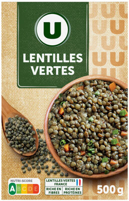 Lentille verte, étui de 500g