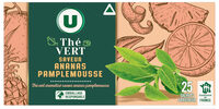 Thé vert saveur ananas pamplemousse sachets x25 50g