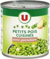 Petits pois avec garniture