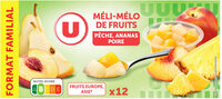 Coupelles méli mélo de fruits - 12x65g, 780g