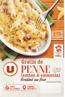 Gratin de penne au jambon