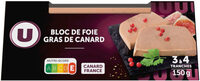 Bloc de foie gras de Canard origine France - 150g