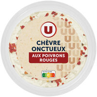 Tartinable à base de fromage de chèvre onctueux et de yaourt grec avecdes poivrons rouges déshydratés