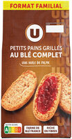 Petits pains grillés au blé complet 400g
