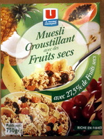 Muesli croustillant avec des Fruits Secs