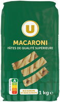 Pâtes Macaroni qualité supérieure, sachet de 1kg