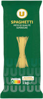Pâtes Spaghetti qualité supérieure, sachet cello de 1kg