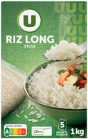Riz long grain étuvé 10 minutes étui de 5 sachets cuisson, 200g
