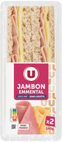 Sandwich pur mie jambon-emmental 140g
