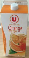 Jus d'orange avec pulpe