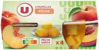 Coupelles de fruits à la pêche x4 - 260g