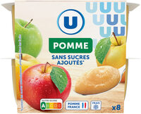 Dessert fruitier Pommes sans sucres ajoutés 8X100g