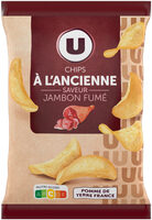Chips à l'ancienne saveur jambon fumé sachet de 135g