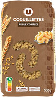 Pâtes Coquillette au blé complet sachet de 500g