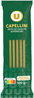 Pâtes Capellini qualité supérieure, sachet de 500g