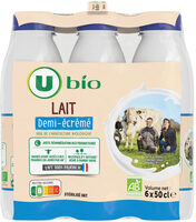 Lait UHT demi écrémé 6x50cl