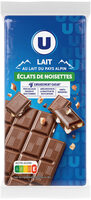 Chocolat au lait avec éclats de noisettes 3 Tablettes de 100g
