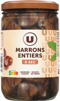 Marrons entiers à sec - Bocal 420g
