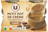 Desserts lactés à la crème aux oeufs frais saveur café 4x100g