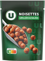 Noisettes grillées salées sachet de 100g
