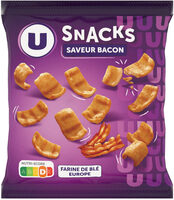 Biscuits apéritifs Snacks goût bacon sachet de 60g